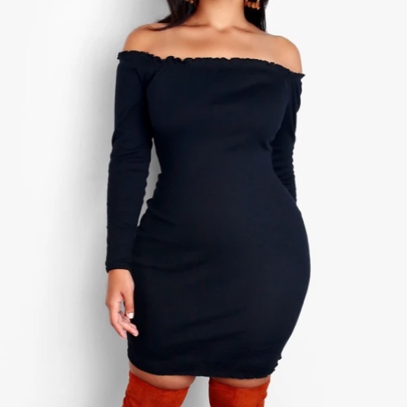 Rebdolls Dresses & Skirts - Plus Size Black Bodycon Mini Dress